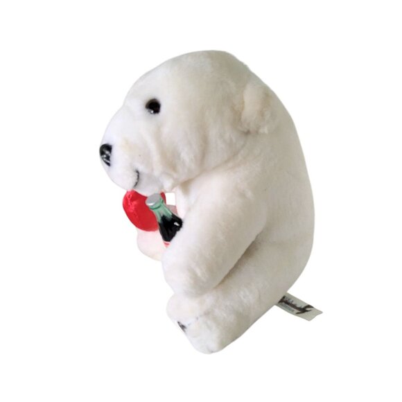 Vintage 1993 Coca-Cola Plush Bear W/Heart and Coke in Paws - Picture 4 of 5